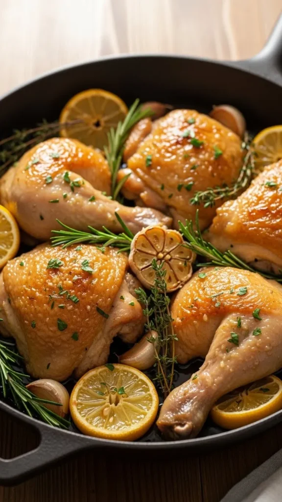 Skillet Lemon Herb Chicken