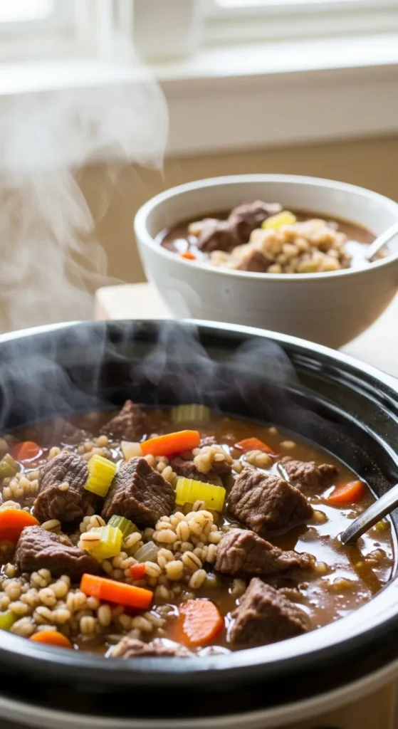 Slow Cooker Beef Stew with Barley
