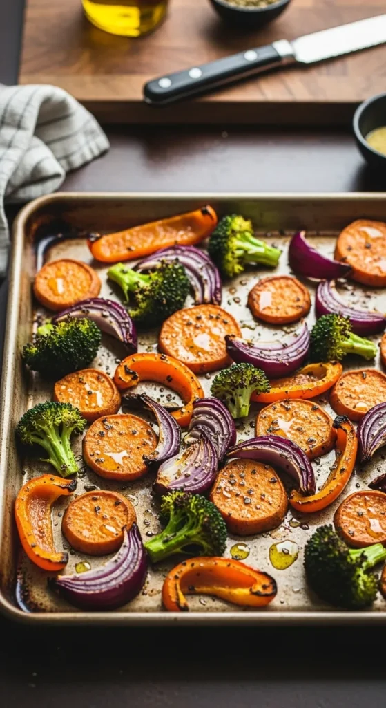 Smoky Sweet Potato Sheet Pan Meal