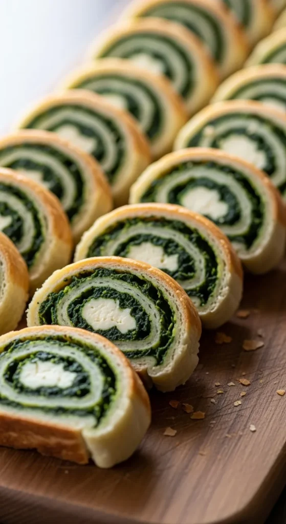 Spinach and Cheese Pinwheels