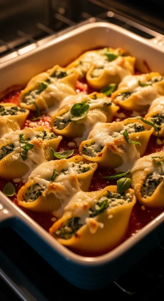 Spinach and Ricotta Stuffed Shells