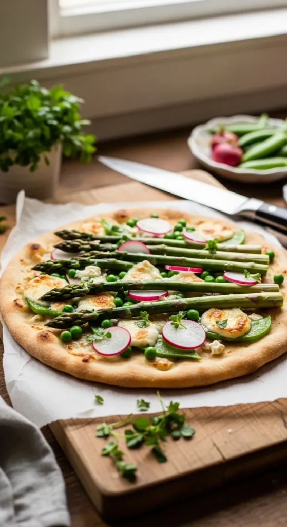 Spring Veggie Flatbread
