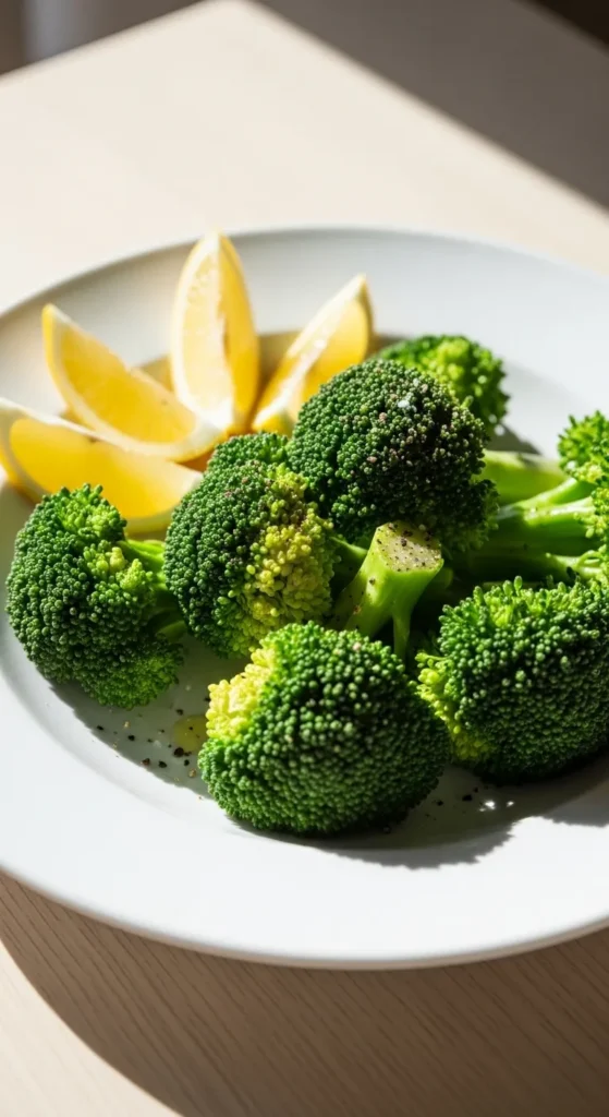 Steamed Broccoli with Lemon