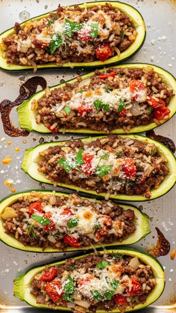Stuffed Zucchini Boats