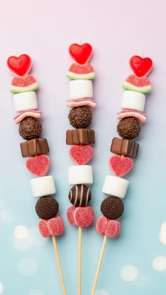 Valentine Candy Skewers