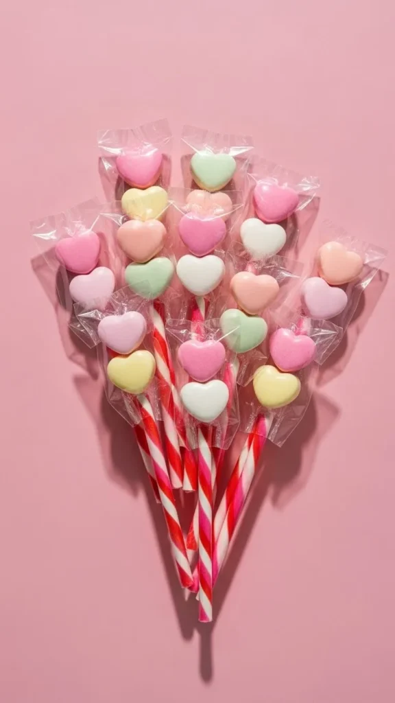 Valentine Candy Wands