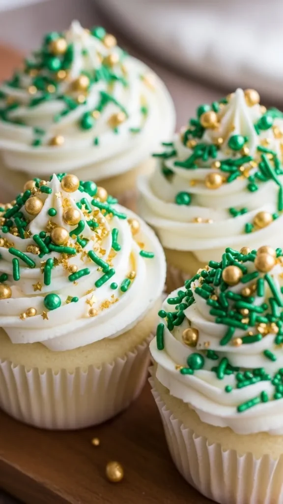 Vanilla Sprinkle Confetti Cupcakes