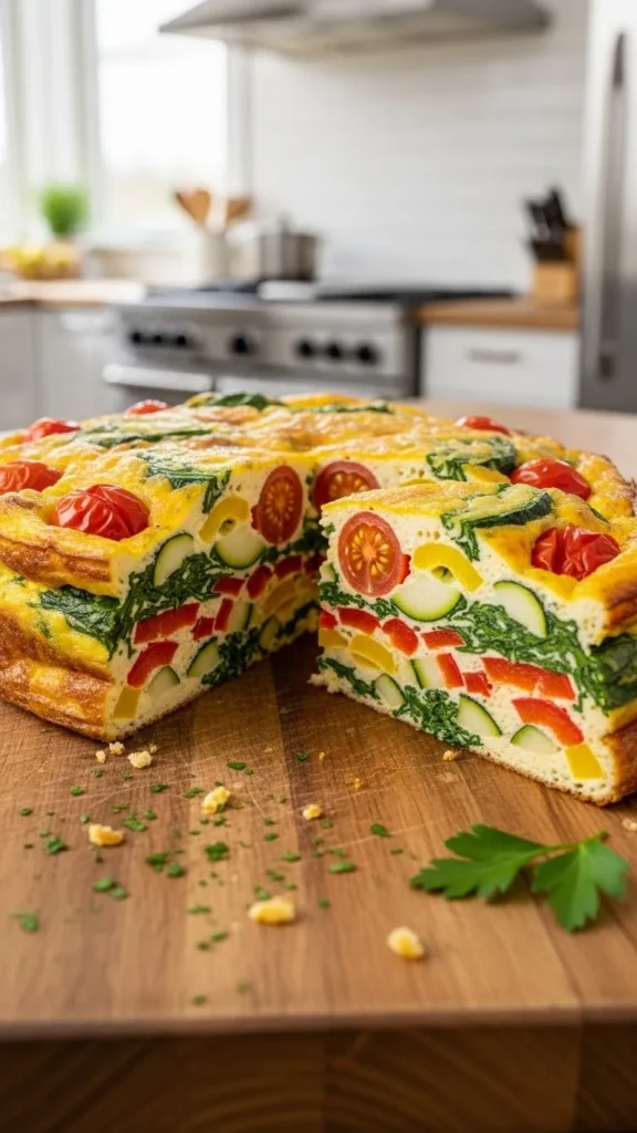 Vegetable Frittata Slices