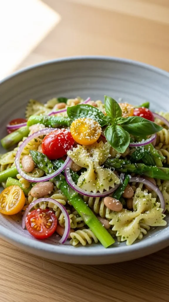 Veggie Pasta With White Beans