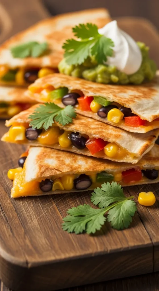 Veggie Quesadilla Wedges