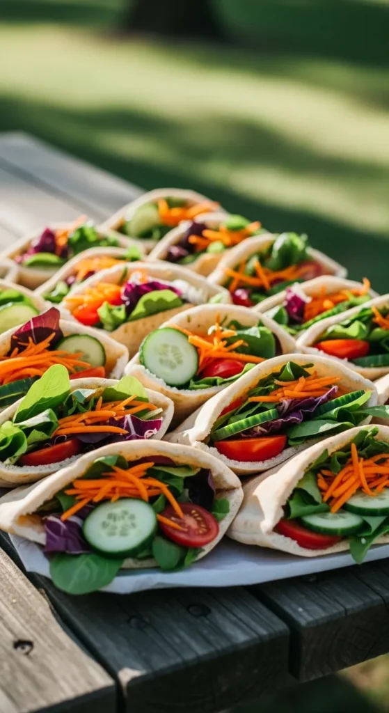 Veggie-Stuffed Pita Pockets