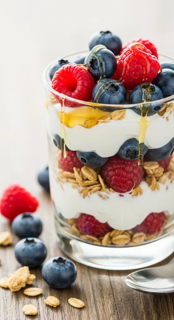 Yogurt Parfait With Berries and Granola