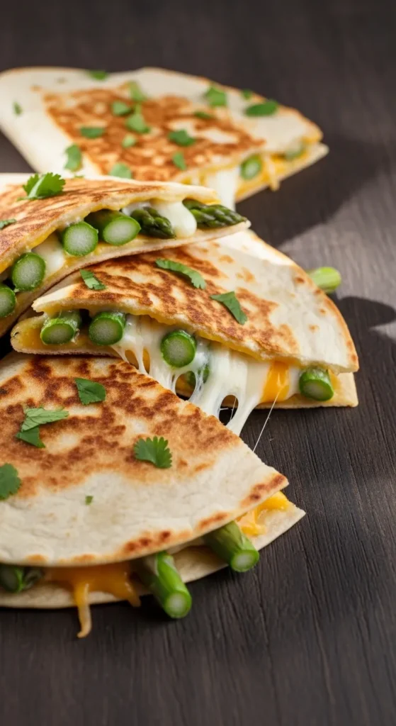 Asparagus and Cheese Quesadillas
