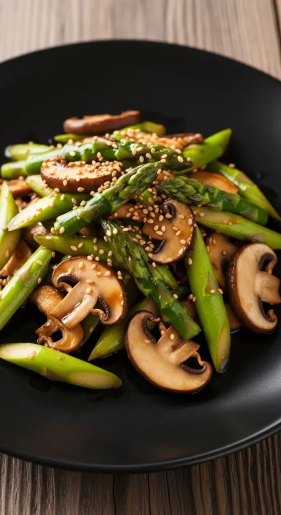 Asparagus and Mushroom Stir-Fry