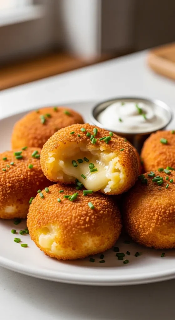 Baked Cheese and Potato Croquettes