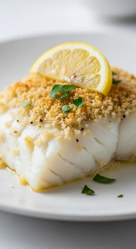 Baked Cod with Lemon Crust