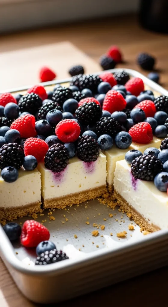 Berry Cheesecake Bars