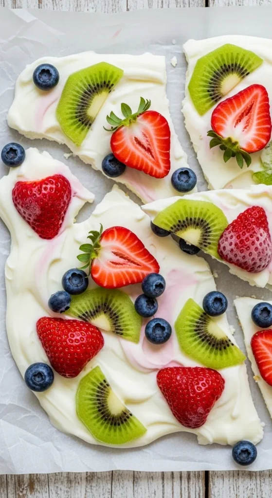 Berry Frozen Yogurt Bark