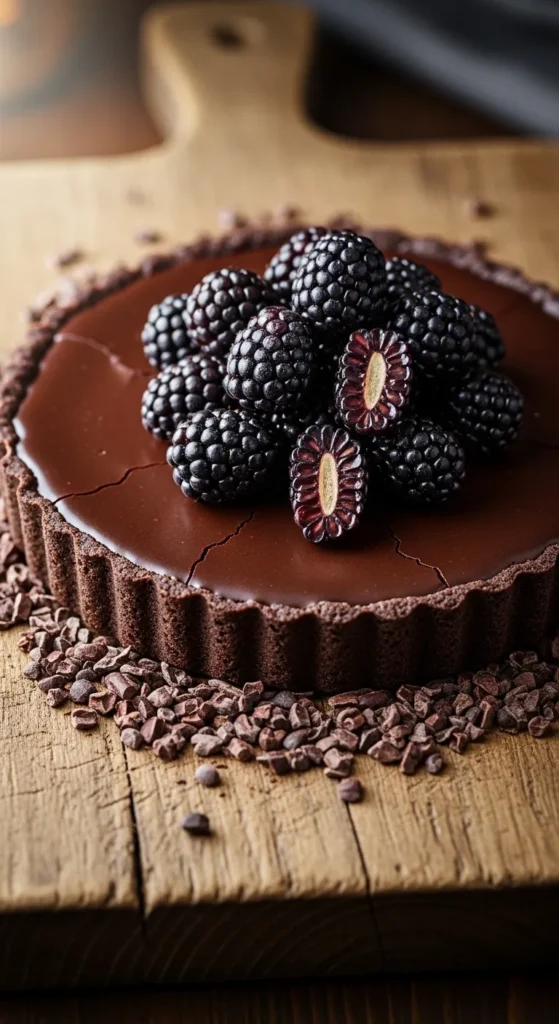 Blackberry Chocolate Ganache Tart