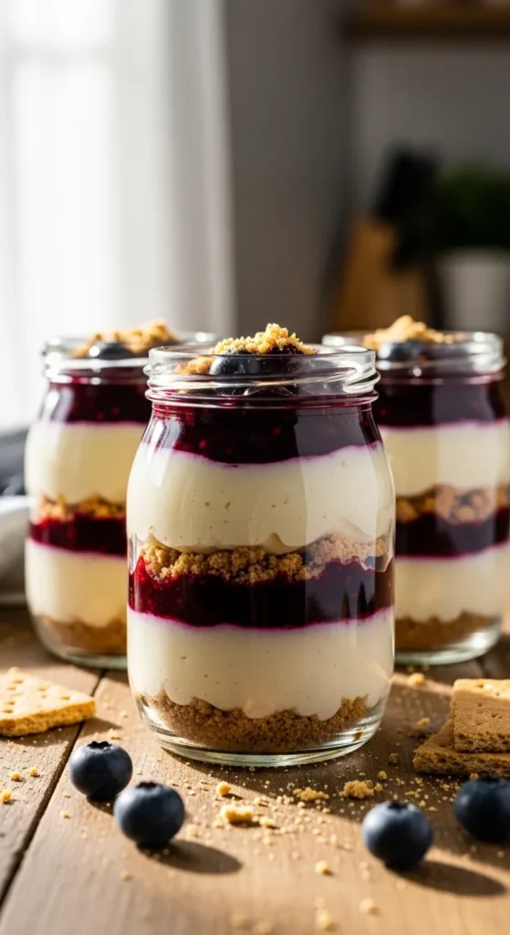 Blueberry Cheesecake Parfaits