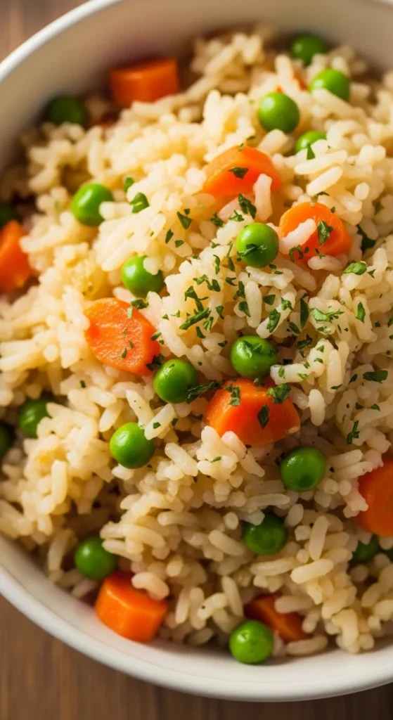 Carrot Pea Pilaf