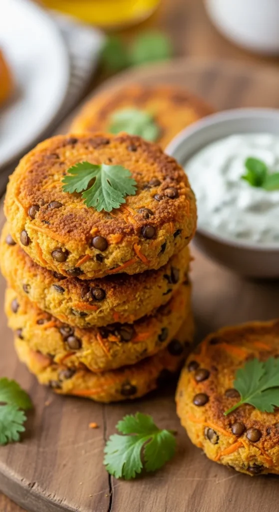 Carrot and Lentil Patties