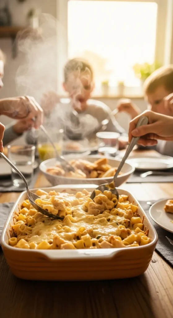 Chicken Alfredo Bake
