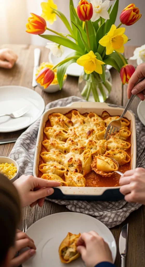 Chicken and Cheese Stuffed Shells