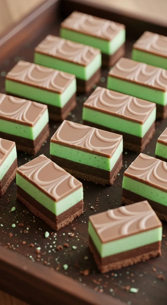 Chocolate Mint Layered Bars