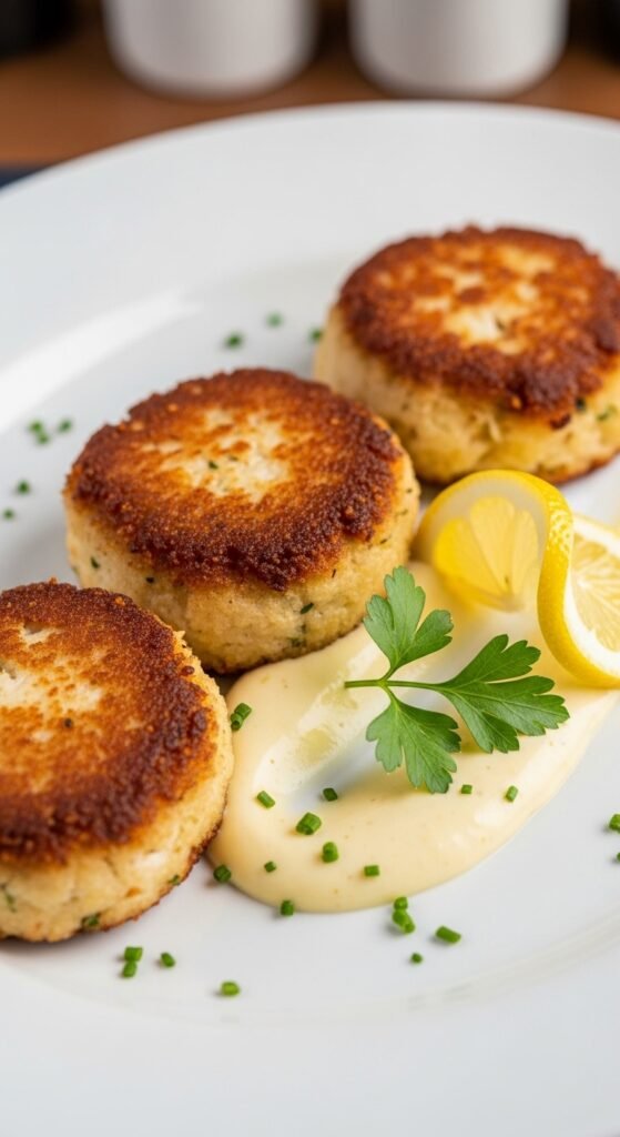 Crab Cakes with Lemon Aioli