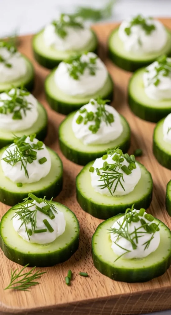 Cucumber & Cream Cheese Bites