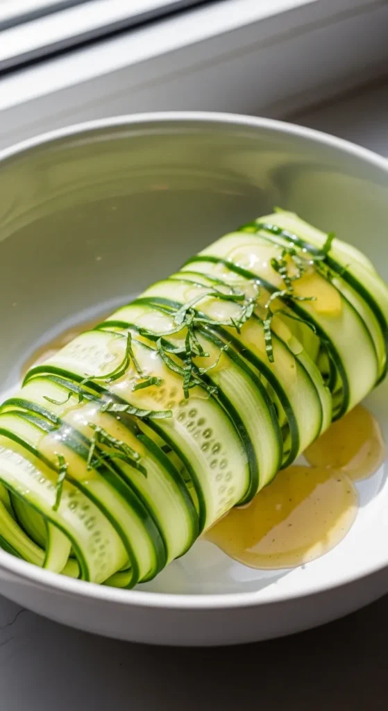 Cucumber Noodle Sesame Bowls