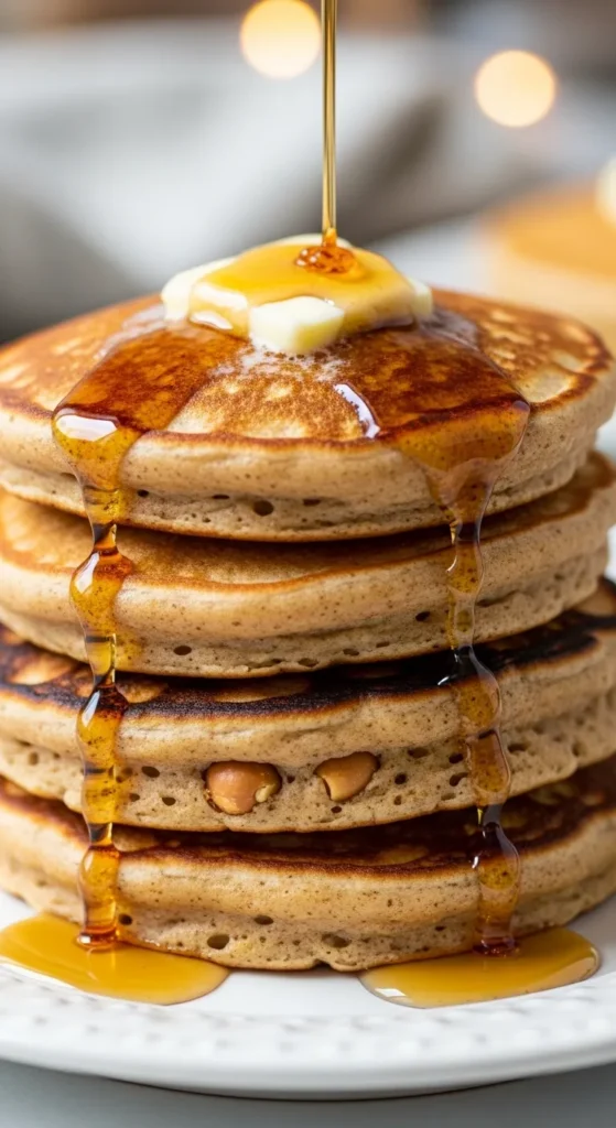 Fluffy Peanut Butter Pancakes