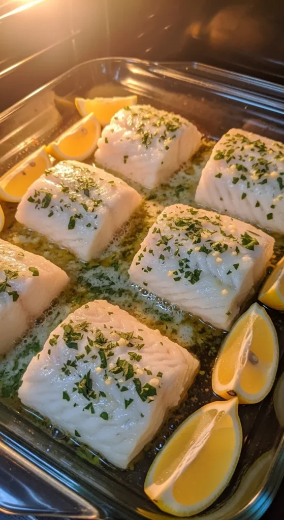 Garlic Butter Baked Cod