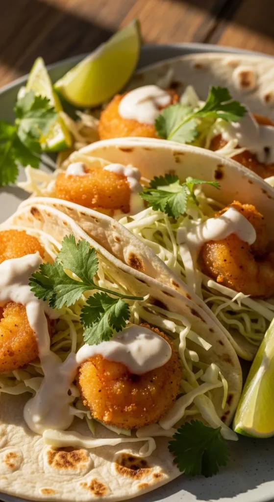 Garlic Butter Shrimp Tacos