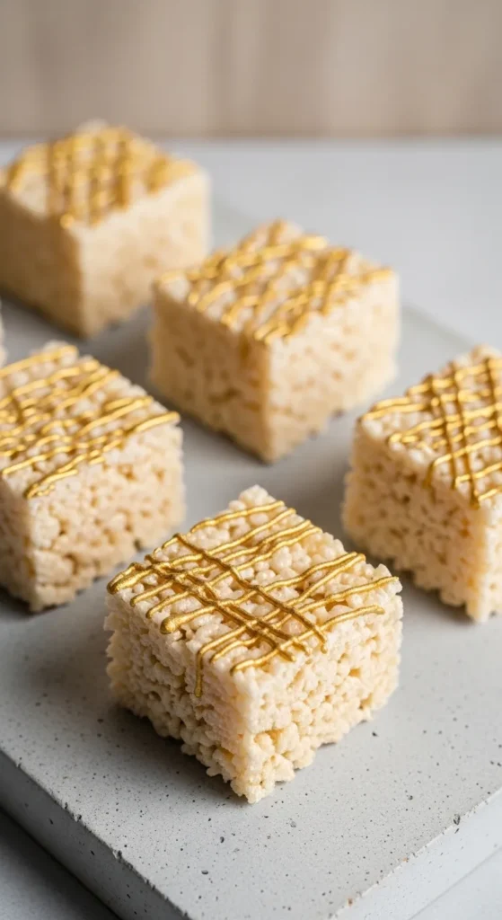 Gold Drizzle Squares