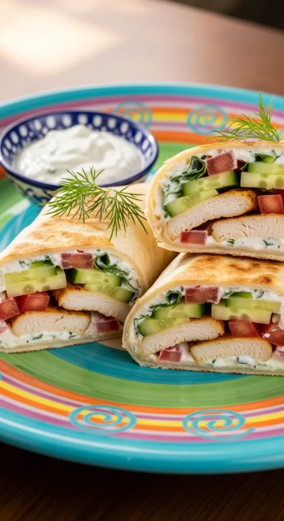 Greek Chicken Wraps