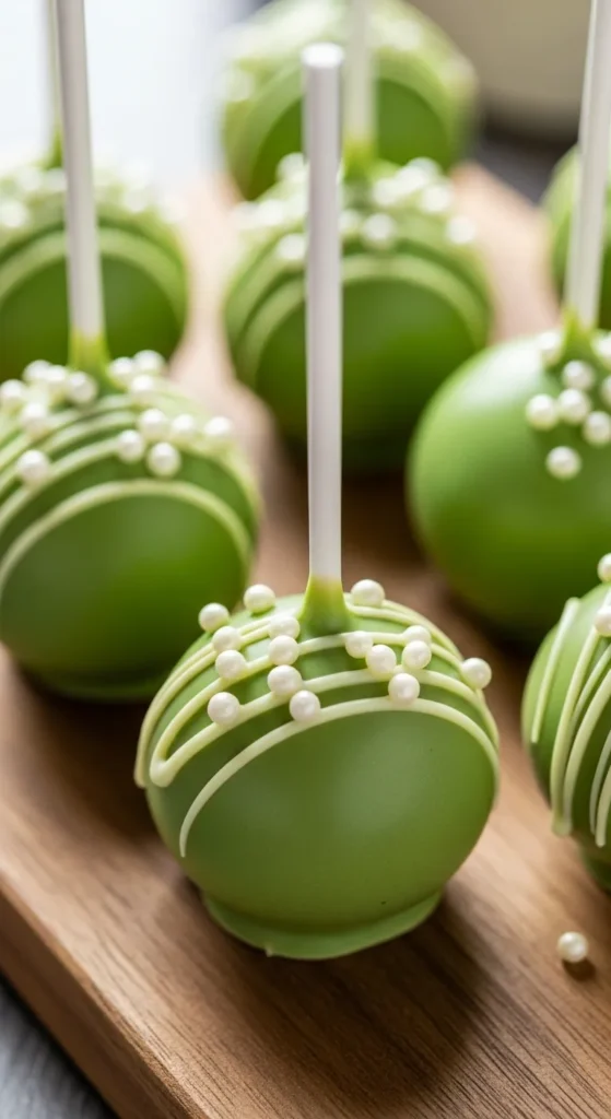 Green Cake Pops