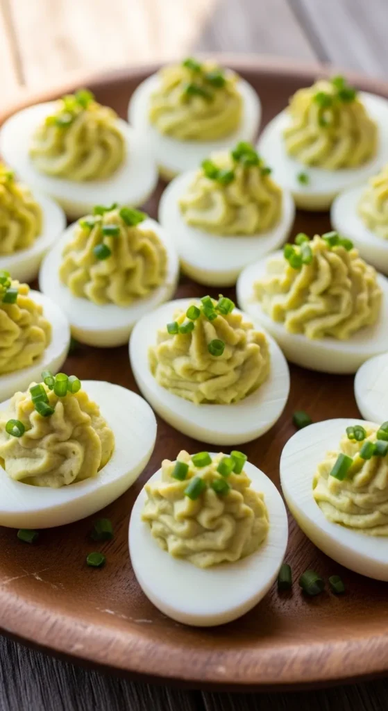 Green Deviled Eggs