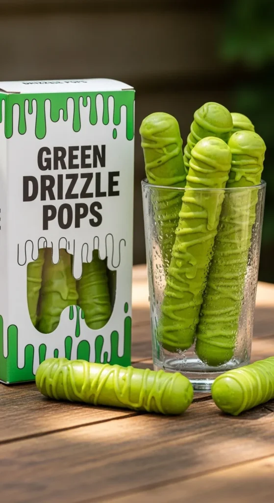 Green Drizzle Pops
