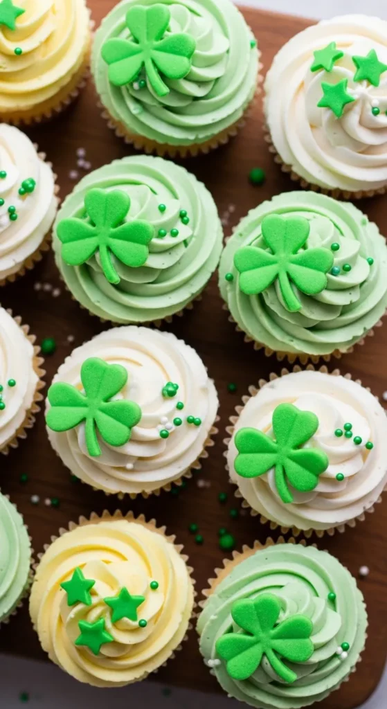 Green Fondant Shapes