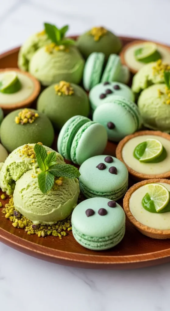 Green Ice Cream Party Platter