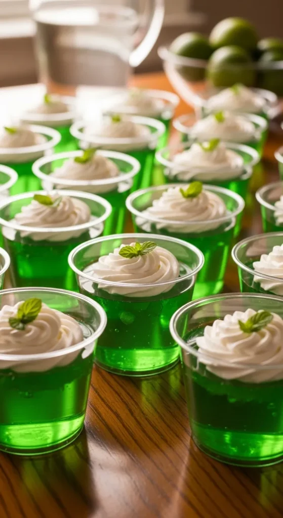 Green Jello Cups