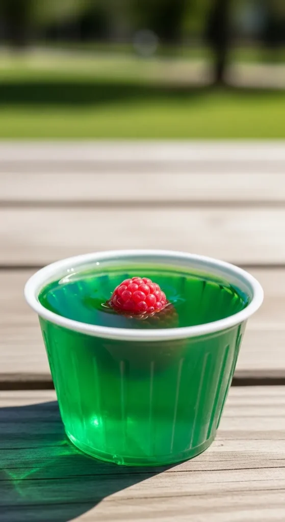 Green Jello Cups