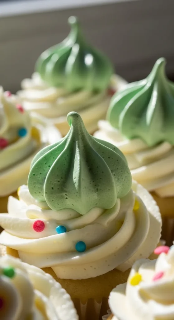  Green Meringue Kisses