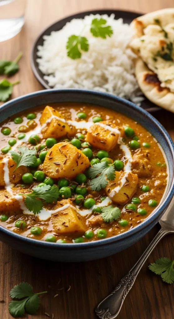 Green Pea and Potato Curry