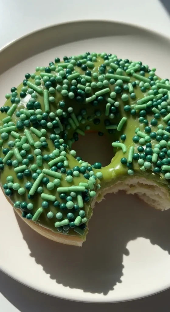 Green Sprinkle Donuts