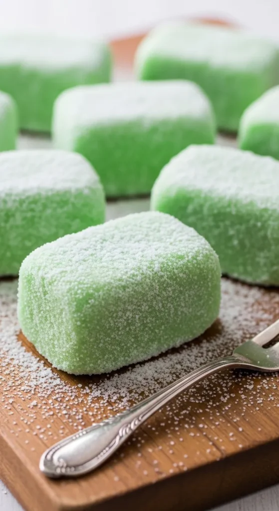 Green Sugar Dusted Bars