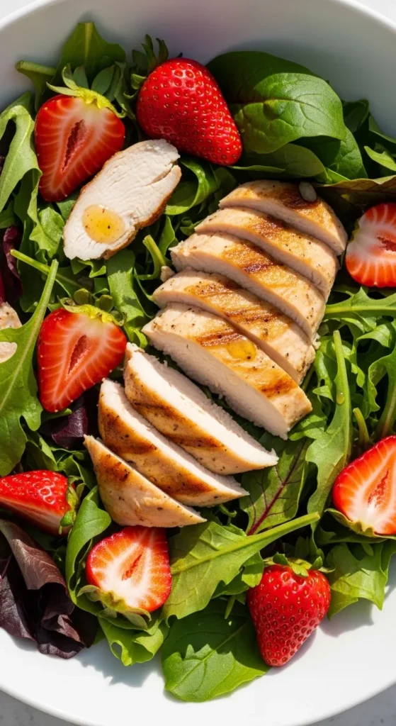 Grilled Chicken and Strawberry Salad