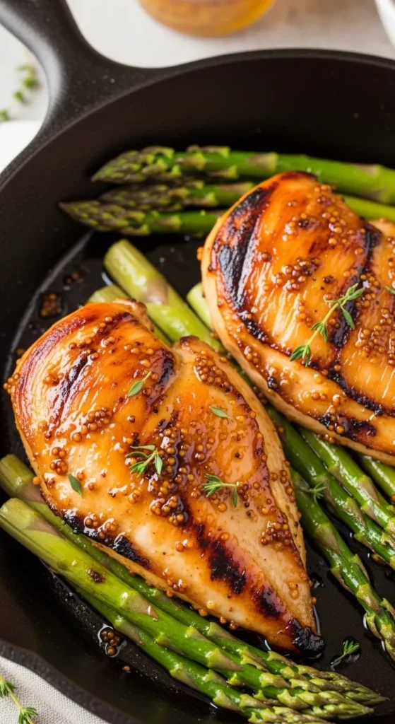 Honey Dijon Chicken and Asparagus